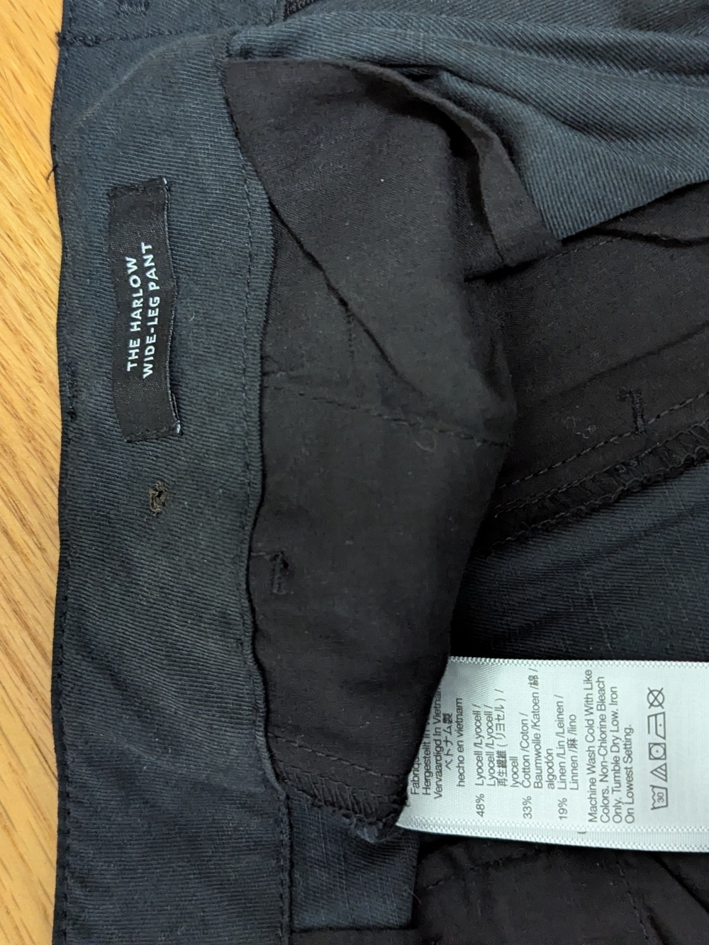 Madewell Harlow Wide-Leg Pants in Black